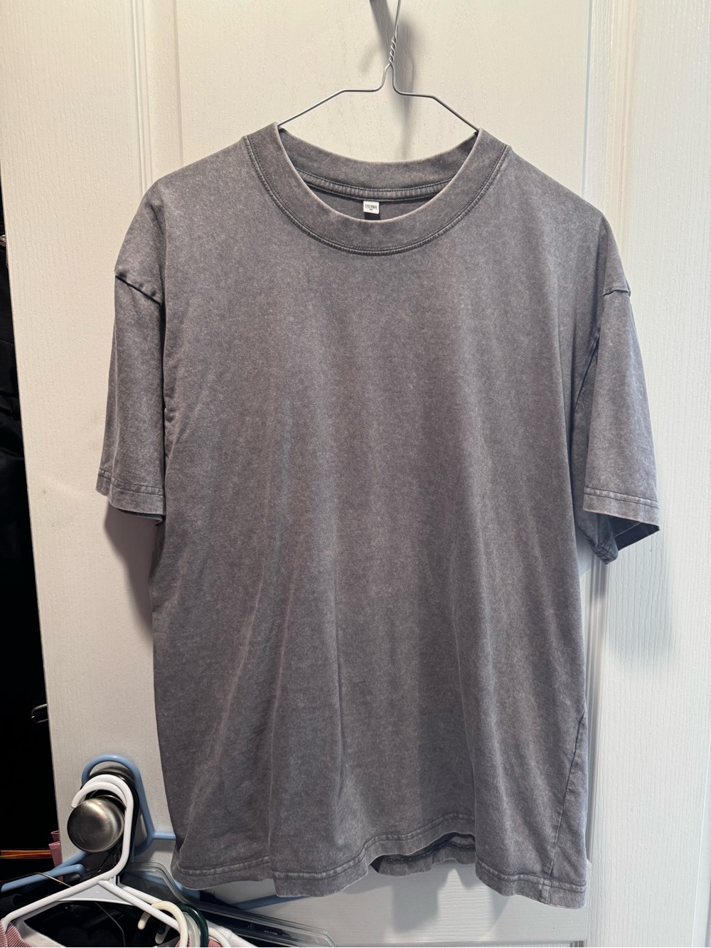 Amazon Women’s Short Sleeve Crew Tee in Washed Gray